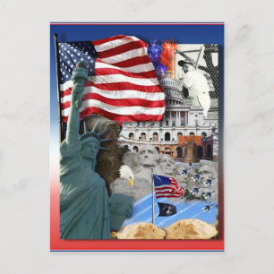 Carte Postale Symboles américains