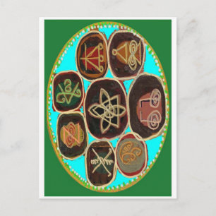 Carte Postale Symboles de KARUNA Reiki par Navin Joshi