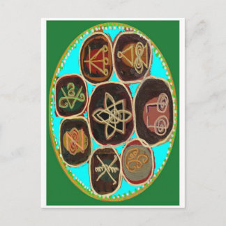 Carte Postale Symboles de KARUNA Reiki par Navin Joshi