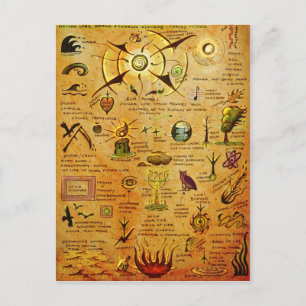 Carte postale Symboles naturels