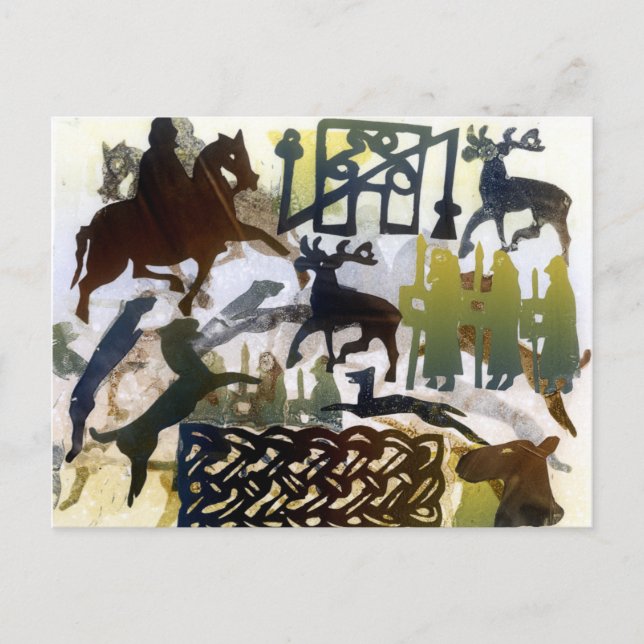 Carte Postale Symboles Pictish et Lacing (Devant)
