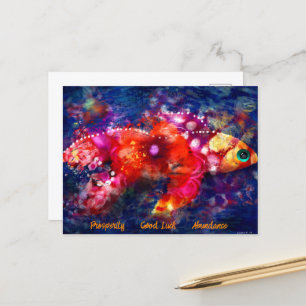 Carte postale - Symbolisme Abstrait de poisson d'o