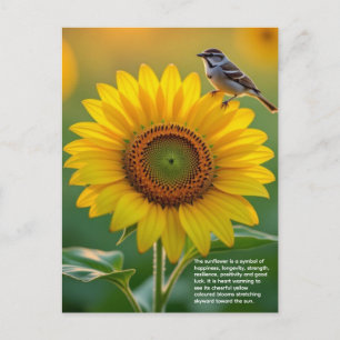 Carte Postale Symbolisme du Tournesol