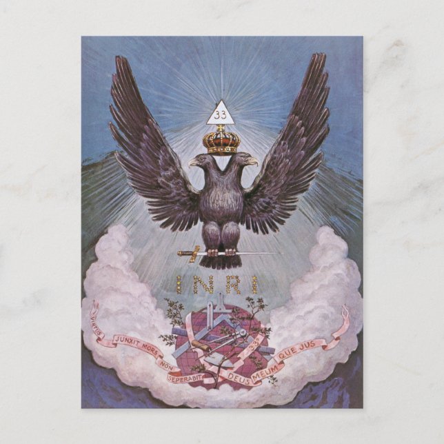 Carte postale Symbolisme maçonnique (Devant)