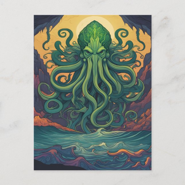 Carte Postale Symbolisme mystique de Cthulhu (Devant)