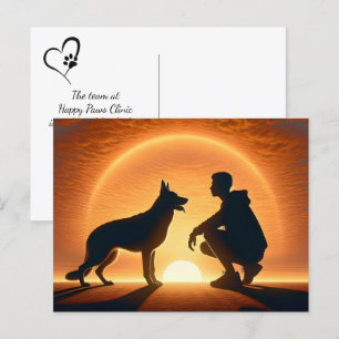 Carte Postale Sympathie pour la perte d'un berger allemand