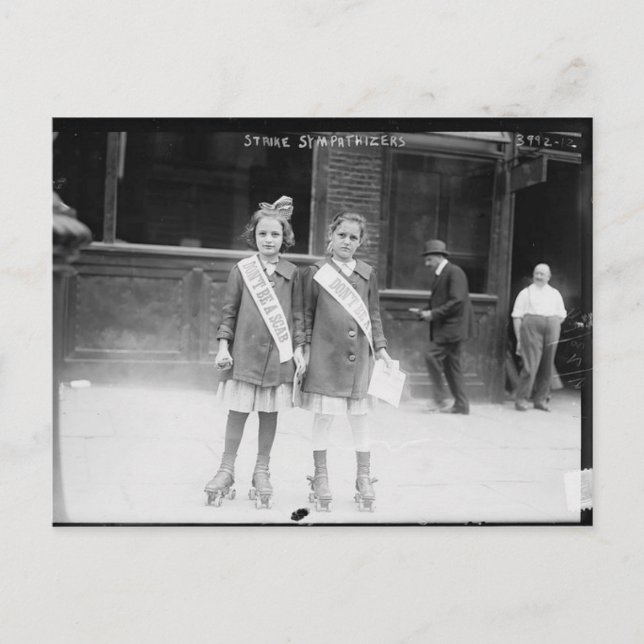 Carte postale Sympathisants de grève (Devant)