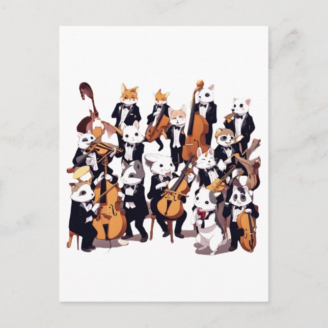 Carte Postale Symphonie animale (Devant)