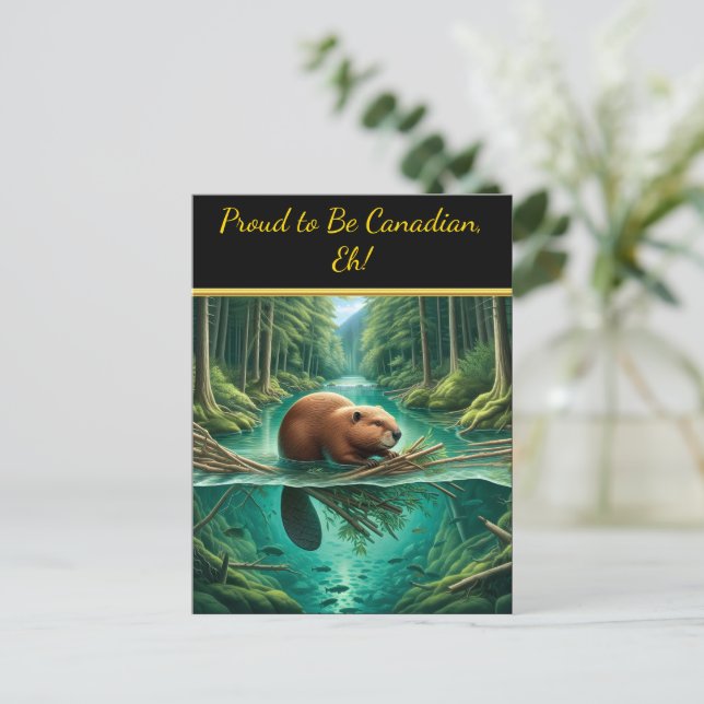 Carte Postale Symphonie de la forêt de castors (Debout devant)