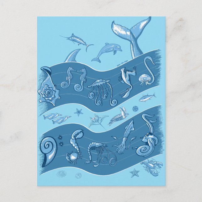 Carte Postale Symphonie d'Océan (Devant)