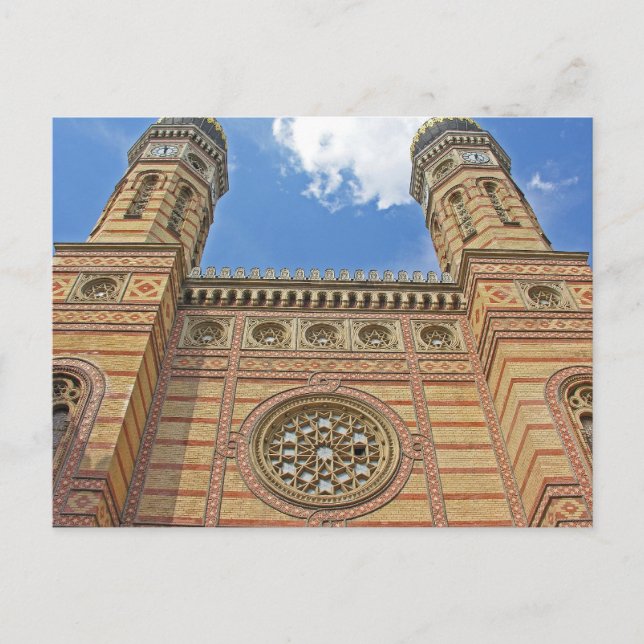 Carte Postale Synagogue, Budapest, Hongrie (Devant)