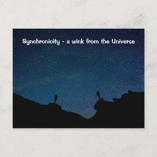 Carte Postale Synchronicité - un clin d'oeil de la citation univ