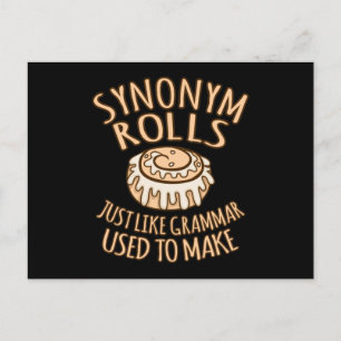 Carte Postale Synonym Rolls Enseignant Langue Anglaise