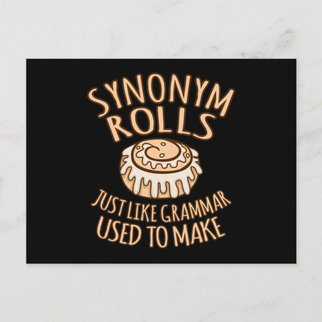 Carte Postale Synonym Rolls Enseignant Langue Anglaise (Devant)