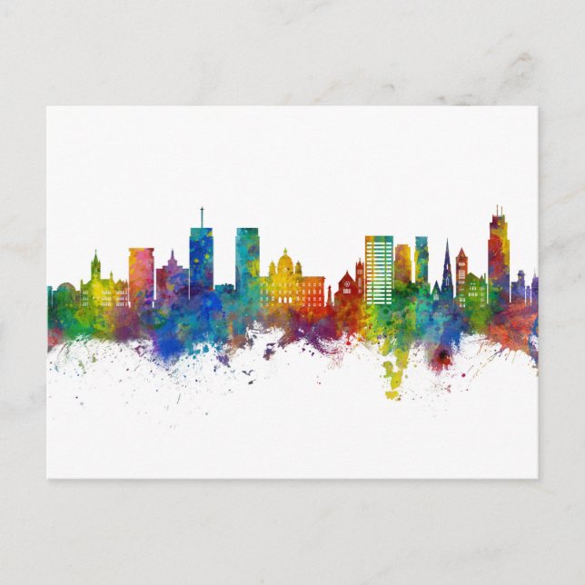 Carte Postale Syracuse New York Skyline (Devant)