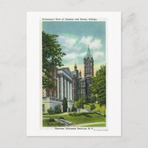Carte Postale Syracuse U Campus Vue montrant Crouse College