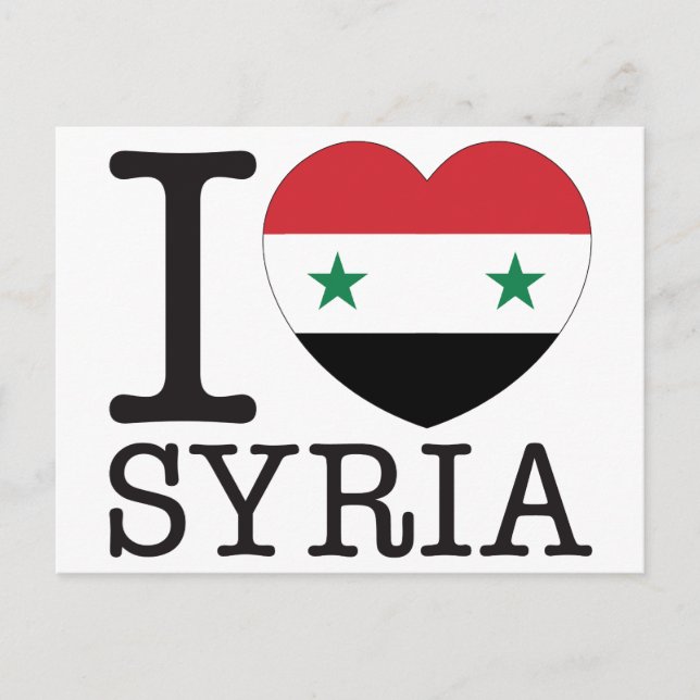 Carte Postale Syria Love v2 (Devant)