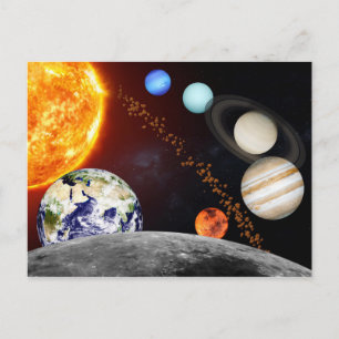 Carte Postale Système solaire