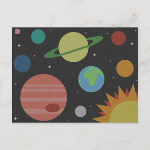 Carte Postale Système solaire