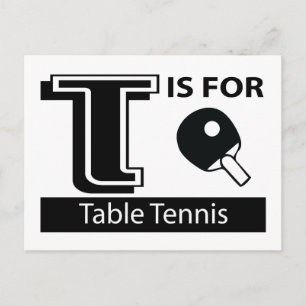 Carte Postale T Est Pour Le Tennis De Table