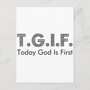 CARTE POSTALE T.G.I.F.