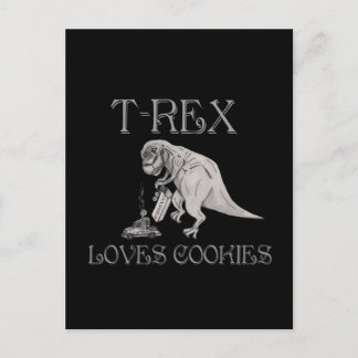Carte Postale T-Rex aime des biscuits