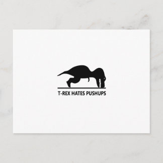 Carte Postale t-rex déteste pushups.ai