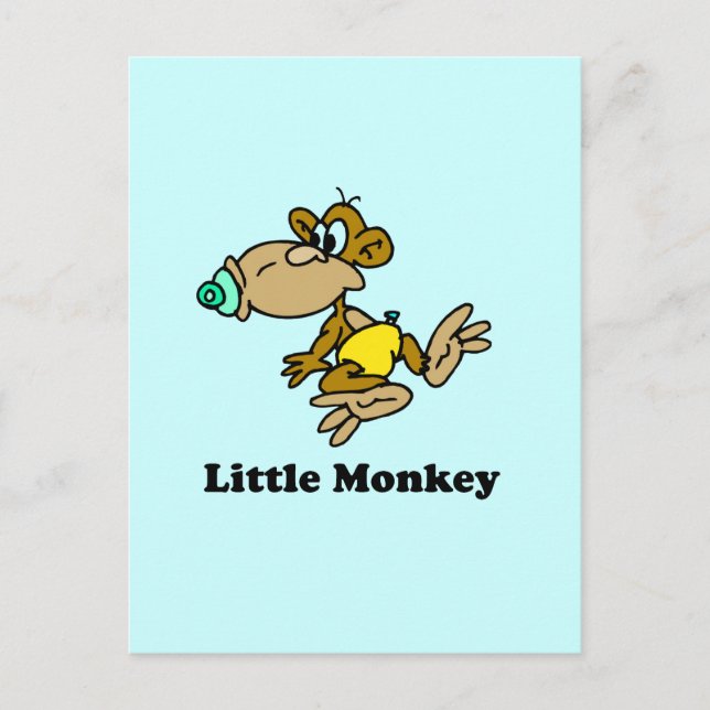 Carte Postale T-shirt bébé Little Monkey (Devant)