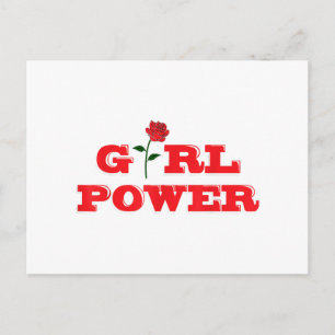 Carte Postale T-shirt Girl Power - Femmes féministes fantastique