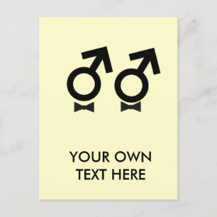 Carte Postale T-shirt mariage gay