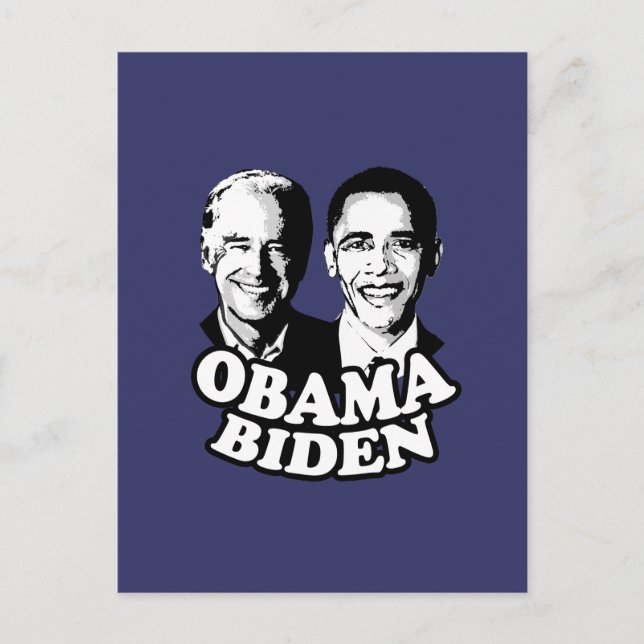 Carte Postale T-shirt Obama Biden (Devant)