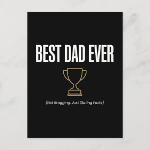 Carte Postale T-shirt Trophée Meilleur Papa - Meilleurs Cadeaux 