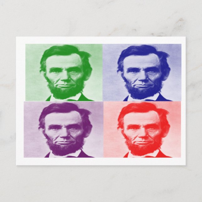 Carte Postale T-shirts et cadeaux Abraham Lincoln (Devant)