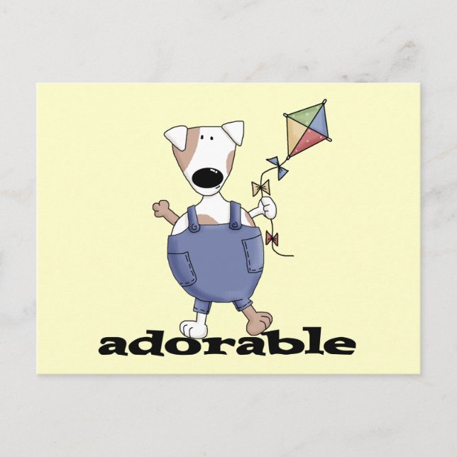 Carte Postale T-shirts et cadeaux adorables pour chiens (Devant)
