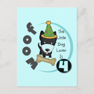 Carte Postale T-shirts et cadeaux Amoureux de les chiens 4e anni