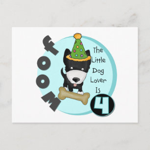 Carte Postale T-shirts et cadeaux Amoureux de les chiens 4e anni