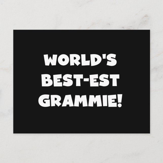 Carte Postale T-shirts et cadeaux blancs Grammie les plus beaux  (Devant)