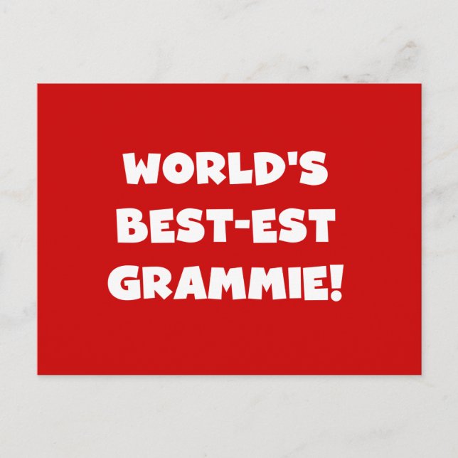 Carte Postale T-shirts et cadeaux blancs Grammie les plus beaux  (Devant)