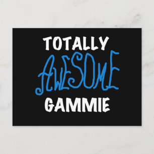 Carte Postale T-shirts et cadeaux bleu Gammie absolument géniaux