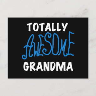 Carte Postale T-shirts et cadeaux bleu grand-mère absolument gén