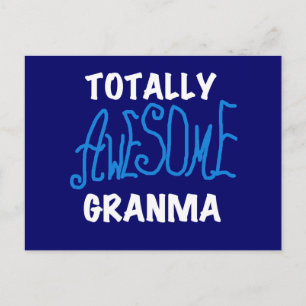Carte Postale T-shirts et cadeaux bleus totalement