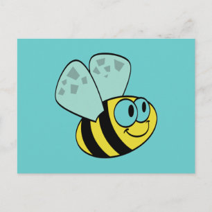 Carte Postale T-shirts et cadeaux d'abeilles Jaunes