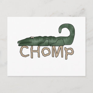 Carte Postale T-shirts et cadeaux d'alligator de mastication