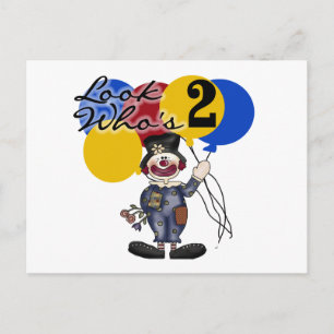 Carte Postale T-shirts et cadeaux d'anniversaire de clown de