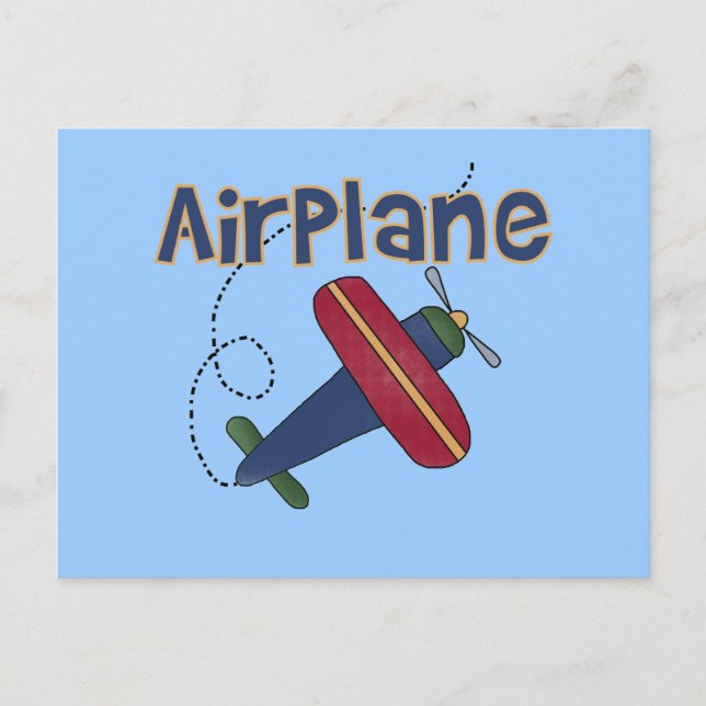Carte Postale T-shirts et cadeaux d'avion (Devant)