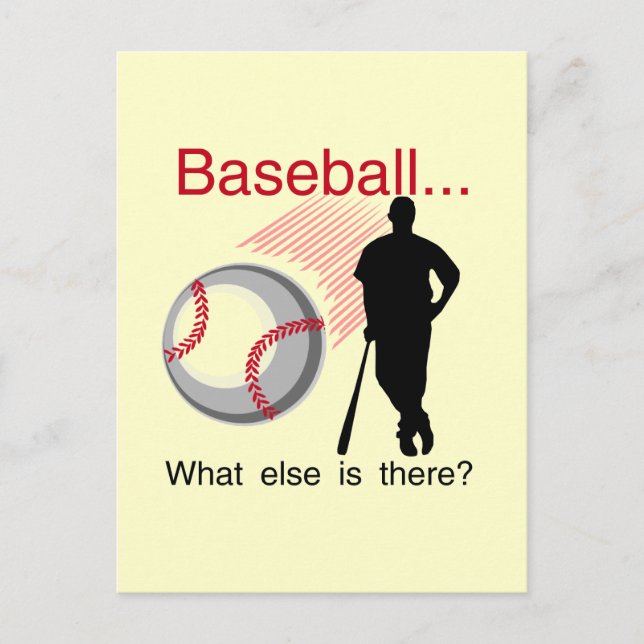 Carte Postale T-shirts et cadeaux de Baseball What Else (Devant)