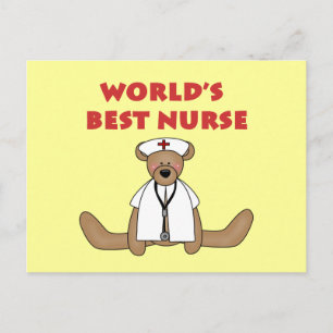 Carte Postale T-shirts et cadeaux de Bear World's Best Nurse