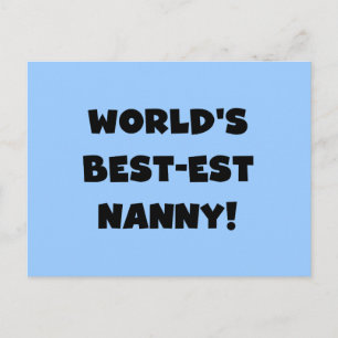 Carte Postale T-shirts et cadeaux de la meilleure nounou du mond