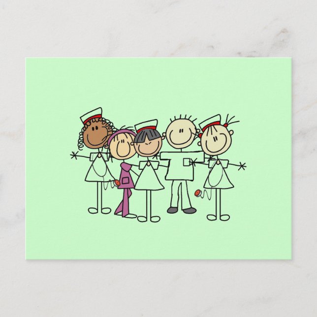 Carte Postale T-shirts et cadeaux de la Semaine des infirmières (Devant)