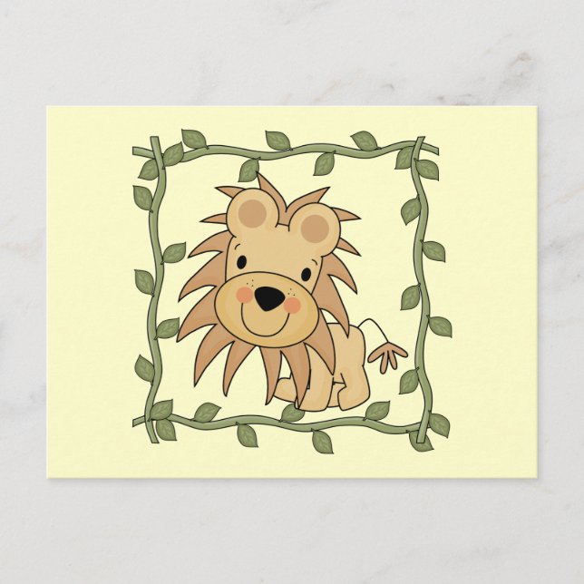 Carte Postale T-shirts et cadeaux de lion de bébé (Devant)